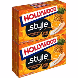 HOLLYWOOD - Style Cocktail De Fruits Tablettes Sans Sucres 92G - Lot De 4