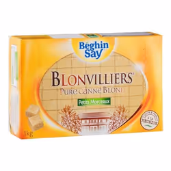 BEGHIN SAY - Le Blonvilliers Blond De Canne Petits Morceaux 1Kg - Lot De 4