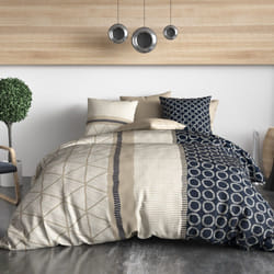 Parure housse de couette 100% Coton 57 fils Nairobi - PD10969-240