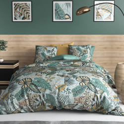 Parure de lit housse de couette avec taie d'oreiller 100% Coton 57 fils Cancun - PD12795-240