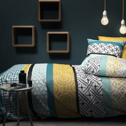 Parure de lit housse de couette avec taie d'oreiller 100% Coton 57 fils Citedor - PD12801-240