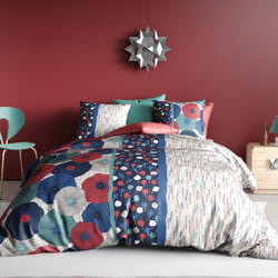 Parure de lit housse de couette avec taie d'oreiller 100% Coton 57 fils Agueda - PD12806-240