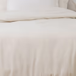 Parure de drap 180x290 3 pièces avec Drap housse 90x190 cm Coton Beige