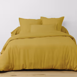 Planete Discount PD15829, Coton, 180 x 290 cm, Jaune, Lavage en machine, 40 °C, HDR