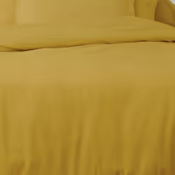 Parure de drap 180x290 3 pièces avec Drap housse 90x190 cm Coton Safran
