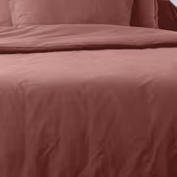 Parure de drap 180x290 3 pièces avec Drap housse 90x190 cm Coton Tommette