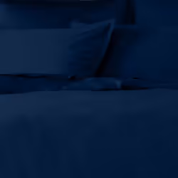 Housse de couette 240x260 Satin de Coton Cobalt