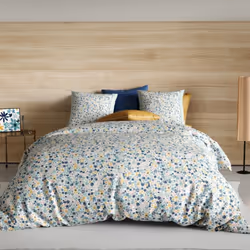 Planete Discount PD16611, Coton, 240 x 300 cm, Bleu, 100% Coton, Lavage en machine, 40 °C