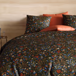 Housse de couette réversible 240x260 cm + 2 taies d'oreiller 63x63 cm Percale de Coton Bogota