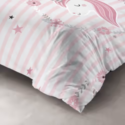 Housse de couette 140x200 cm + 1 taie d'oreiller 100% Coton 57 fils Rina