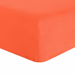 Planete Discount PD16448, Lin, 140 x 190 cm, Orange, 100% Lin Français - lavé, 160 g/m², Lavage en machine