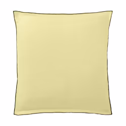 Lot 2 taies d'oreiller 65x65 cm carrée en lin Français - lin lavé Beurre