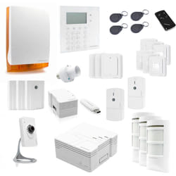 Kit sécurité système d'alarme sans fil pour maison connectée 28 accessoires Thomson