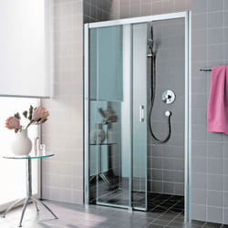 Porte de douche coulissante à 2 éléments 120 cm ouvrant gauche 3960045