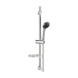 Colonne Barre de douche chromee entraxe reglable 70 cm douchette 5 jets mobile