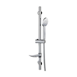 Wirquin - Colonne Barre de douche chromee entraxe reglable 70 cm douchette monojet flexible inox