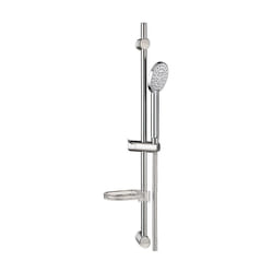 Wirquin - Colonne Barre de douche chromee entraxe reglable 70 cm douchette monojet flexible pvc