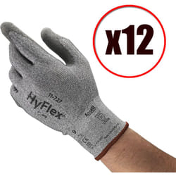 Ansell - Lot de 12 paires de gants de travail en pu tricot Hyflex 11-727 EN388 Taille - Taille 9