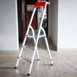 Safetool - Escabeau pliable 3 marches Marchepied avec porte outils 150 kg 55 cm