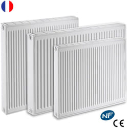 Radiateur eau chaude Acier Blanc Type 22 ihc Chauffage central De Dietrich Taille - T22 ihc L40xH70 752W
