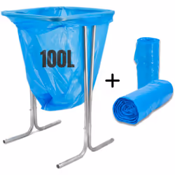 Support sac poubelle en métal 100L avec sacs inclus Caractéristiques du support sac poubelle métal : - Matériau : Métal - Cap ...
