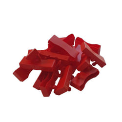 Ebac Literie - Lot de 20 embouts rouge pour lattes de 68 x 8 mm