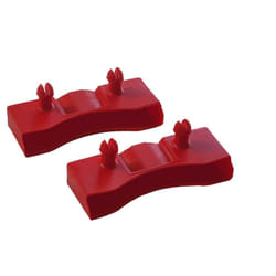 Ebac Literie - Lot de 2 embouts rouge pour lattes de 68 x 8 mm