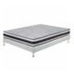 Matelas + sommier tapissier 140x190 Mousse - Myriade - Soutien medium