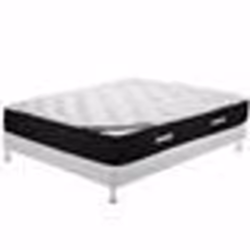 Matelas + sommier tapissier 160x200 Ressorts - Black mattress - Soutien très ferme