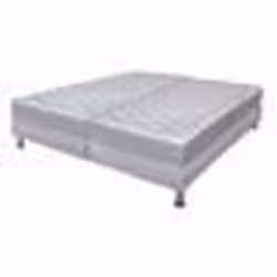 Matelas Madere + sommier 140x190 SR9 - Gris clair - Soutien ferme - Made in France