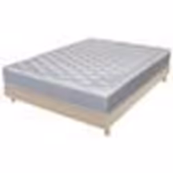 Matelas + sommier 140x190 Madere - Decokit - Soutien ferme - Sommier démonté - Chêne
