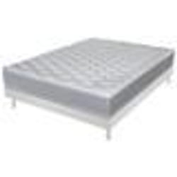 Matelas + sommier 140x190 Madere - Decokit - Soutien ferme - Sommier démonté - Blanc