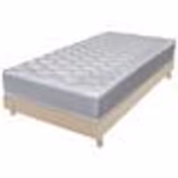Matelas et sommier 90x190 Madere - Decokit - Soutien ferme - Sommier démonté - Chêne