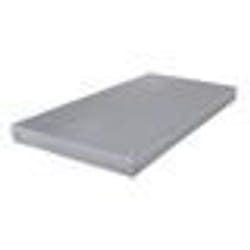 Sommier déco SR9 - Gris clair 2x80x200 - Lattes bois massif - H.13 cm