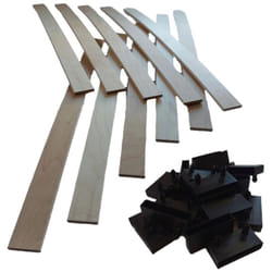 Ebac Literie - 10 lattes + embouts - 580x53x8 mm - spécial bz / clic clac