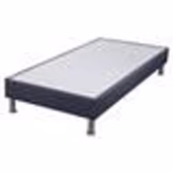 Sommier tapissier + pieds SP18 Volcan 80x200 Lattes bois massif - H.18 cm