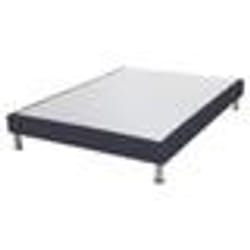 Sommier tapissier + pieds SR15 Volcan 140x190 Lattes bois massif - H.15 cm