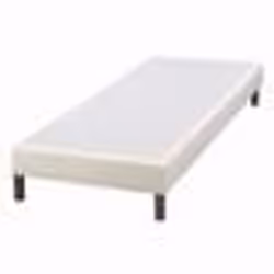 Sommier tapissier + pieds SR15 Sahara 80x200 Lattes bois massif - H.15 cm