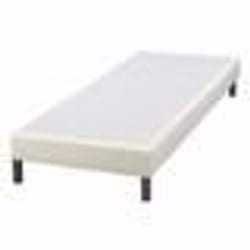 Sommier tapissier + pieds SR15 Sahara 80x200 Lattes bois massif - H.15 cm