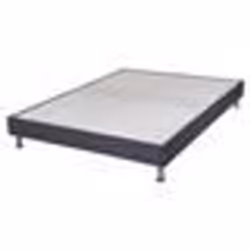 Sommier tapissier + pieds Omega Volcan 160x200 Lattes bois - H.15 cm - Made in France