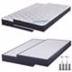 Matelas ressort + Sommier SP18 Volcan 2x90x200 Rubis - H. 21 cm - Soutien très ferme