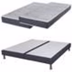 Matelas mousse + Sommier SR15 Volcan 2x80x200 Myriade - H. 21 cm - Soutien équilibré