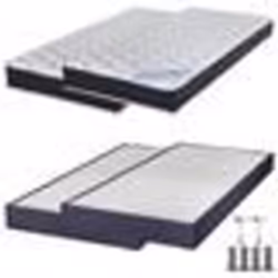 Matelas ressort + Sommier Omega Volcan 2x90x200 Rubis - H. 21 cm - Soutien très ferme