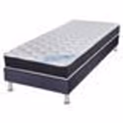 Matelas ressort + Sommier Omega Volcan 90x190 Rubis - H. 21 cm - Soutien très ferme