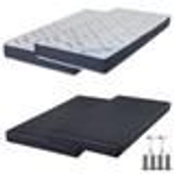 Matelas mousse + Sommier SR9 Deco 2x80x200 Melior - H. 20 cm - Soutien ferme