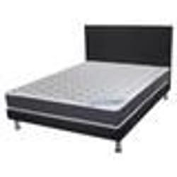 Matelas + Sommier + Tete SR9 Deco 140x190 Rhodes - H. 24 cm - Soutien ferme