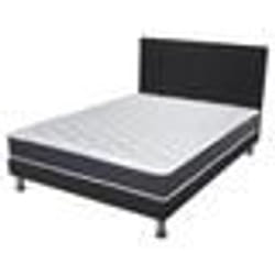 Matelas + Sommier + Tete SR9 Deco 140x190 Record - H. 20 cm - Soutien ferme