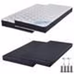 Matelas ressort + Sommier SR9 Deco 2x90x200 Rubis - H. 21 cm - Soutien très ferme