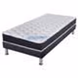 Matelas ressort + Sommier SR9 Deco 90x190 Rubis - Hauteur 21 cm - Soutien très ferme