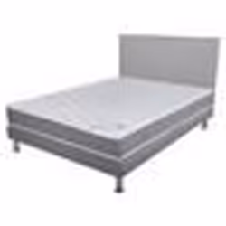 Matelas + Sommier + Tete Gris clair 160x200 Ryad - Hauteur 20 cm - Soutien très ferme